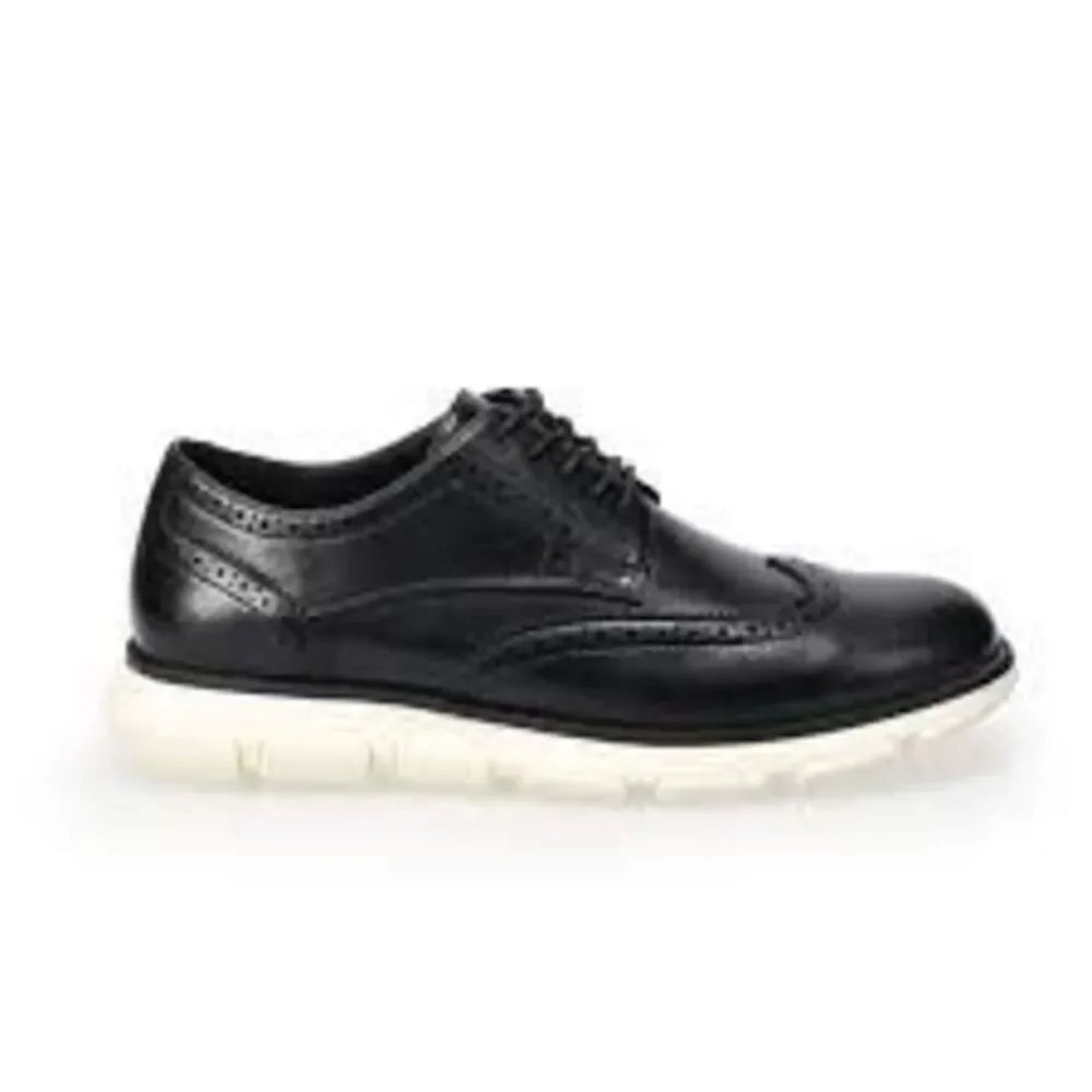 Sonoma Mens Size 13 Morantt Wingtip Dress Sneakers Black White Office Casual NWT